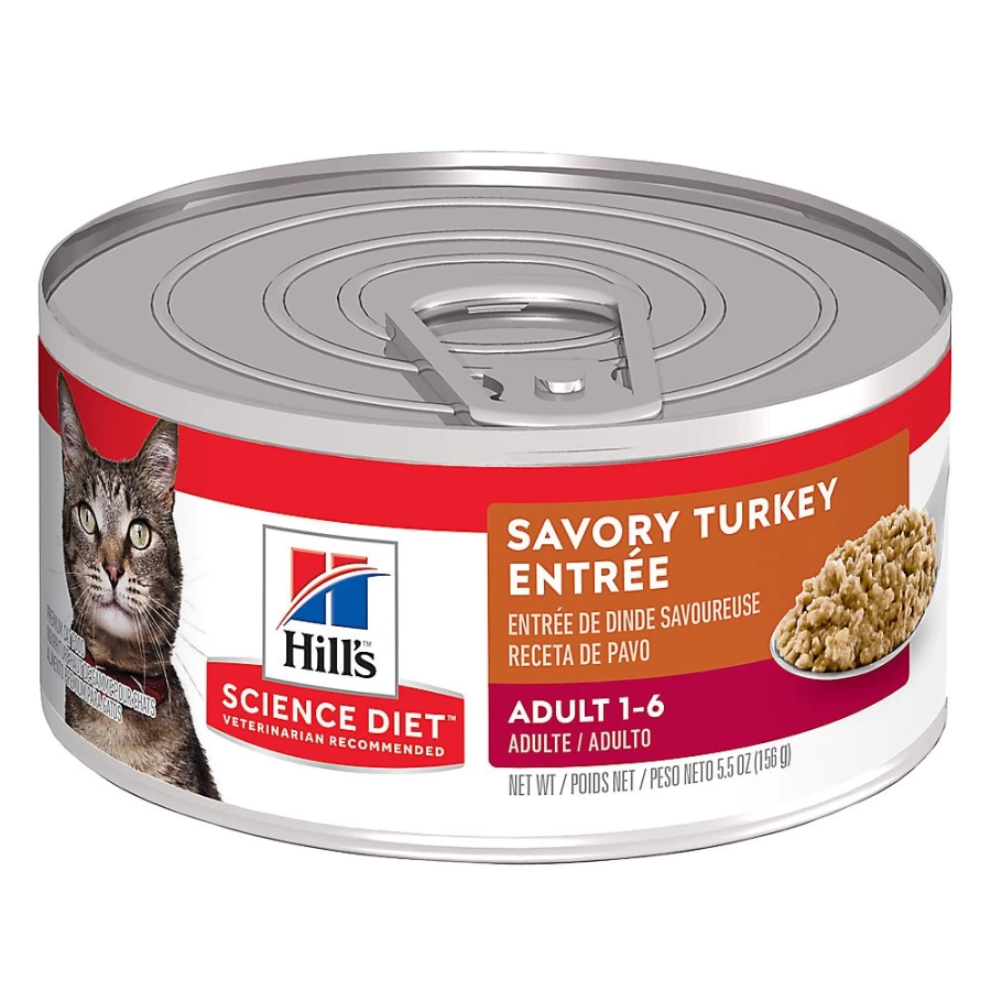 PetSmart Hill's Science Diet Adult Cat Food Wet Minced Recipe in Gravy - 5.5 oz Can, Highly Digestible Protein for Optimal Health