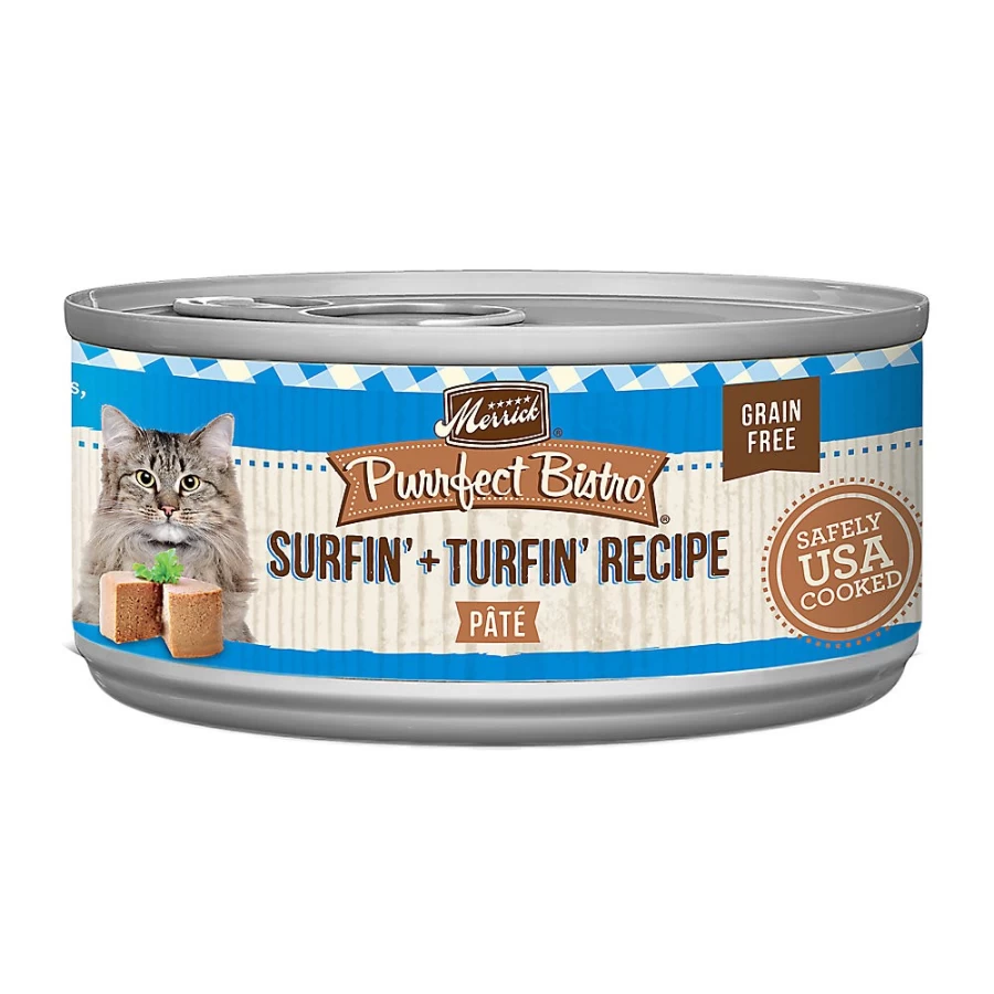 PetSmart Merrick Purrfect Bistro Grain-Free Adult Wet Cat Food - 5.5 Oz, Corn Free, High Protein Recipe