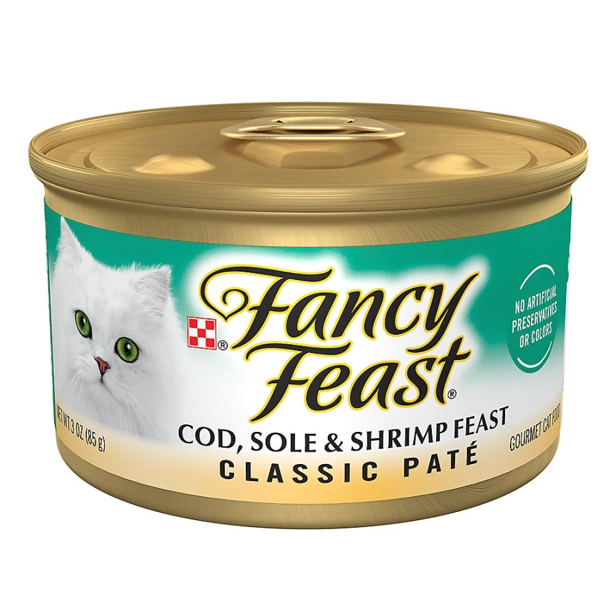 PetSmart Fancy Feast Grain-Free Wet Cat Food for All Life Stages - High-Protein, 3.33 oz Cans