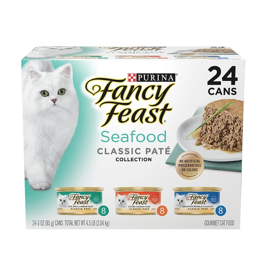 PetSmart Fancy Feast Grain-Free Wet Cat Food for All Life Stages, 5.53 lb. Pouch