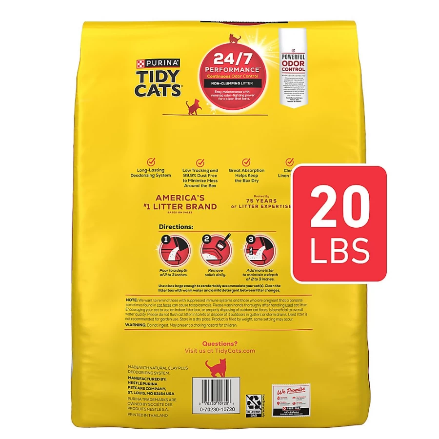 Purina Tidy Cats 24/7 Performance Multi-Cat Clay Litter - Low Dust, Non-Clumping Formula | PetSmart