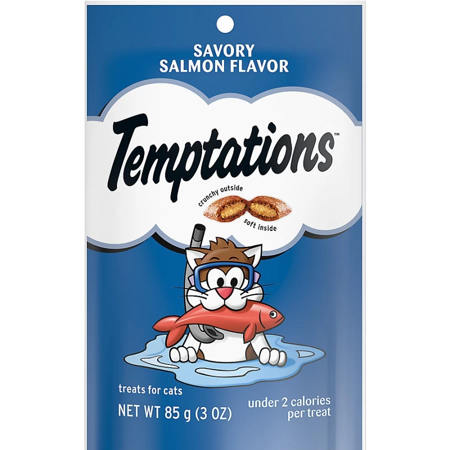 PetSmart Classic Adult Cat Treats - Soft & Crunchy Salmon Flavor, Savory Snacks for Cats