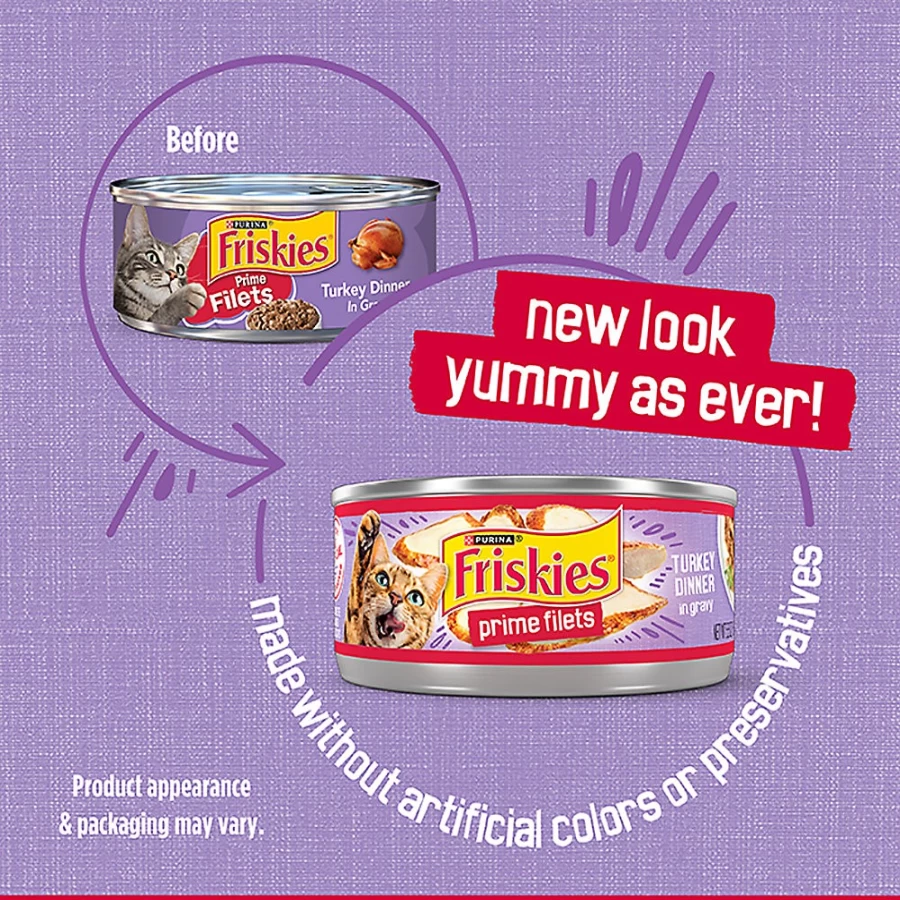 Purina Friskies Adult Wet Cat Food - 6.04 oz Cans, High-Protein, Real Meat, Variety Pack | PetSmart