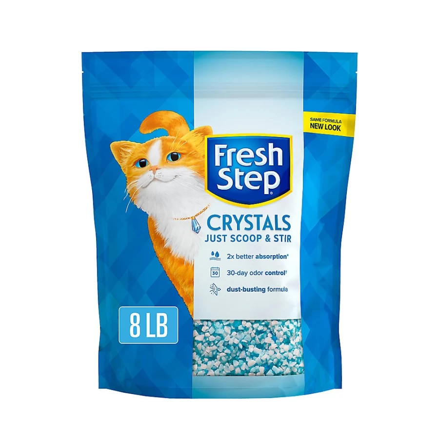 PetSmart Fresh Step Lightweight Silica Crystal Cat Litter - Odor Control, Low Dust, Long-Lasting