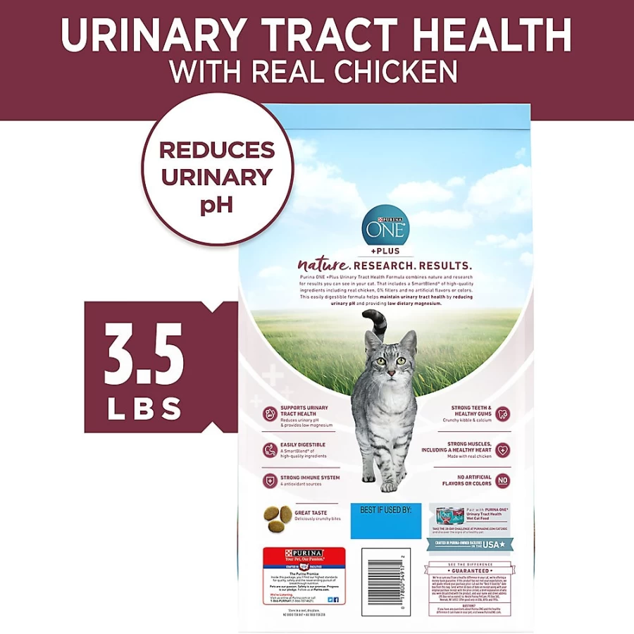 Purina ONE High-Protein Urinary Tract Health Adult Dry Cat Food - Chicken Flavor | PetSmart