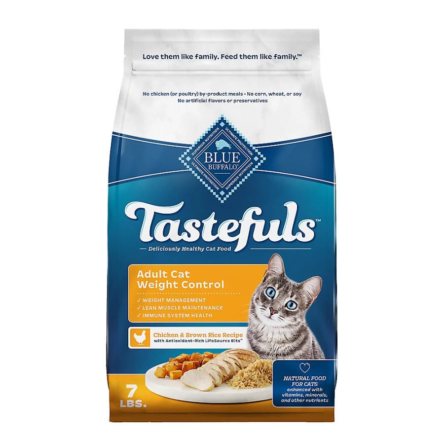PetSmart Blue Buffalo Tastefuls Adult Dry Cat Food - Natural Chicken Recipe, High Protein for Cats