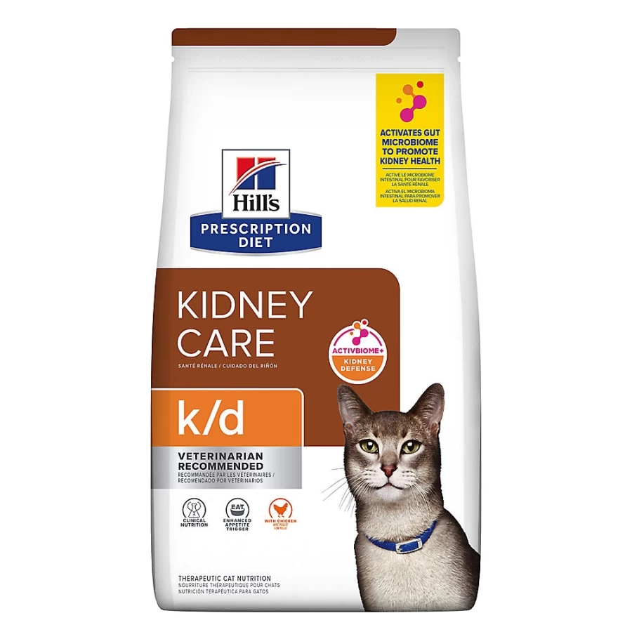 Hill's Prescription Diet k/d Kidney Care Chicken Flavor Dry Cat Food for Kidney Health - PetSmart
