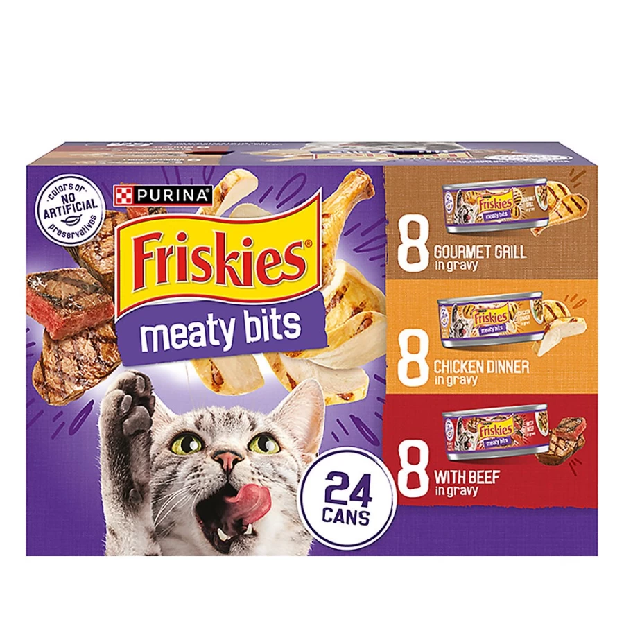 Purina Friskies Adult Wet Cat Food, 9.4 lb Pouch - Savory Seafood & Chicken Variety Pack | PetSmart