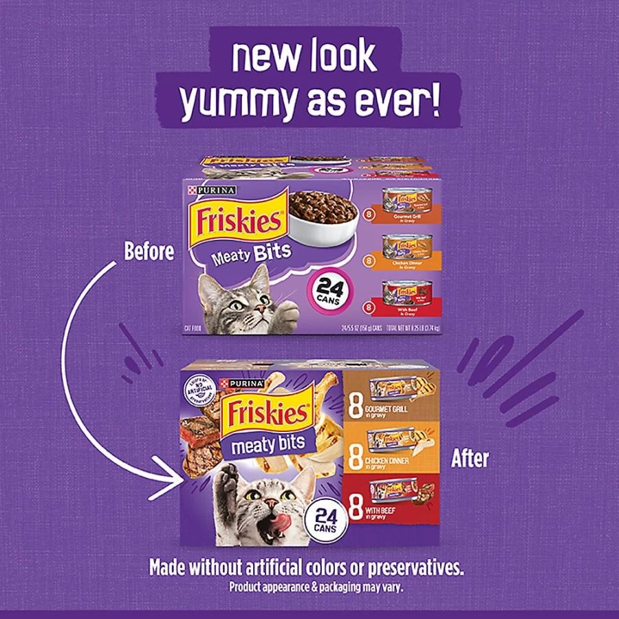 Purina Friskies Adult Wet Cat Food, 9.4 lb Pouch - Savory Seafood & Chicken Variety Pack | PetSmart