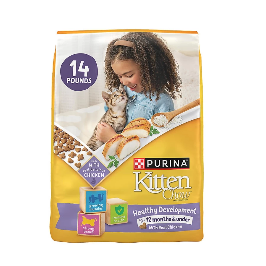 Purina Kitten Chow Nurture Dry Cat Food with Real Chicken - Natural Kitten Formula by PetSmart