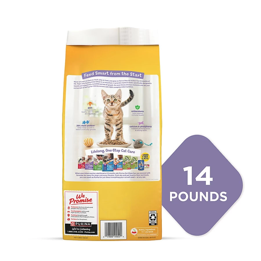 Purina Kitten Chow Nurture Dry Cat Food with Real Chicken - Natural Kitten Formula by PetSmart