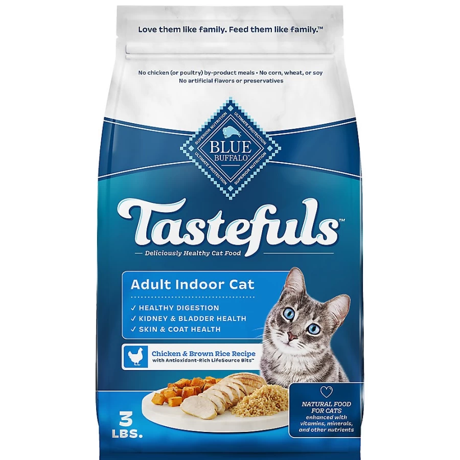 PetSmart Blue Buffalo Tastefuls Adult Dry Cat Food - Natural Chicken Recipe, High Protein for Cats