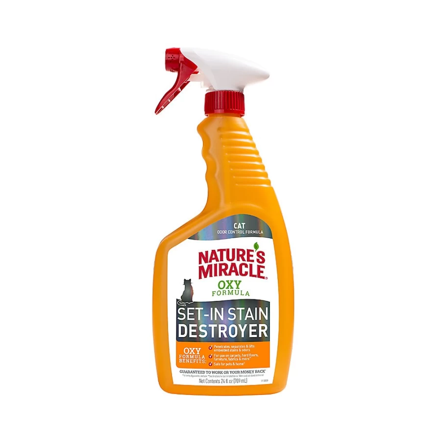 PetSmart Nature's Miracle Just For Cats Oxy Formula - Dual Action Stain & Odor Remover for Cat Urine & Messes