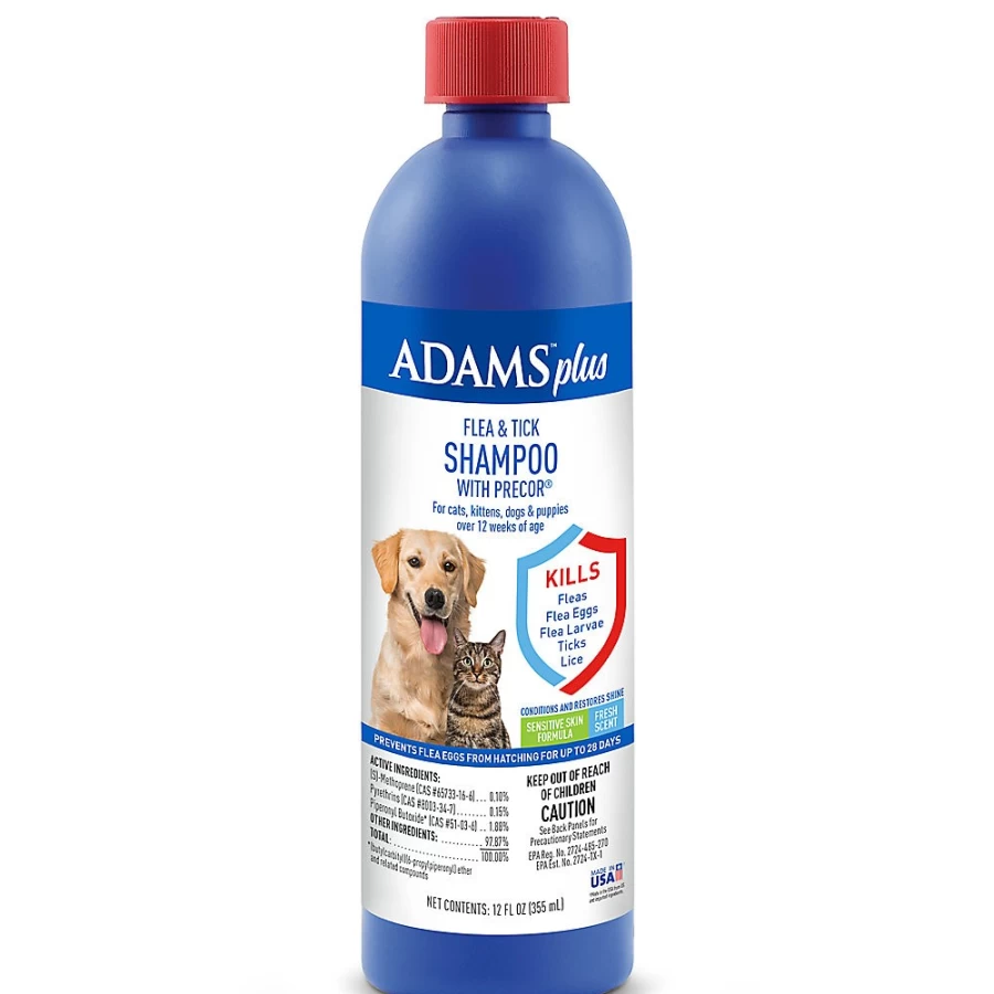 PetSmart Plus Flea & Tick Shampoo for Dogs & Cats - AdamsTrade Formula