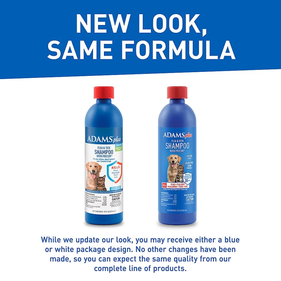 PetSmart Plus Flea & Tick Shampoo for Dogs & Cats - AdamsTrade Formula