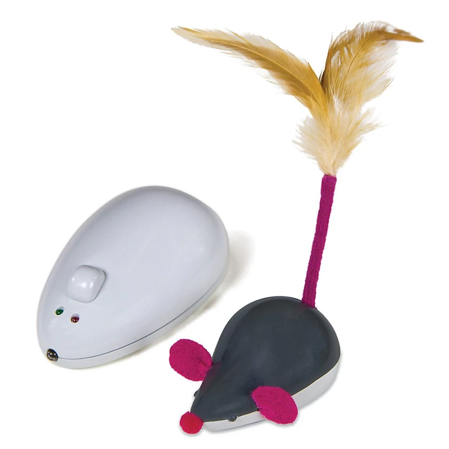 PetSmart Remote Control Cheese Chaser Cat Toy - Interactive Mouse Toy for Cats