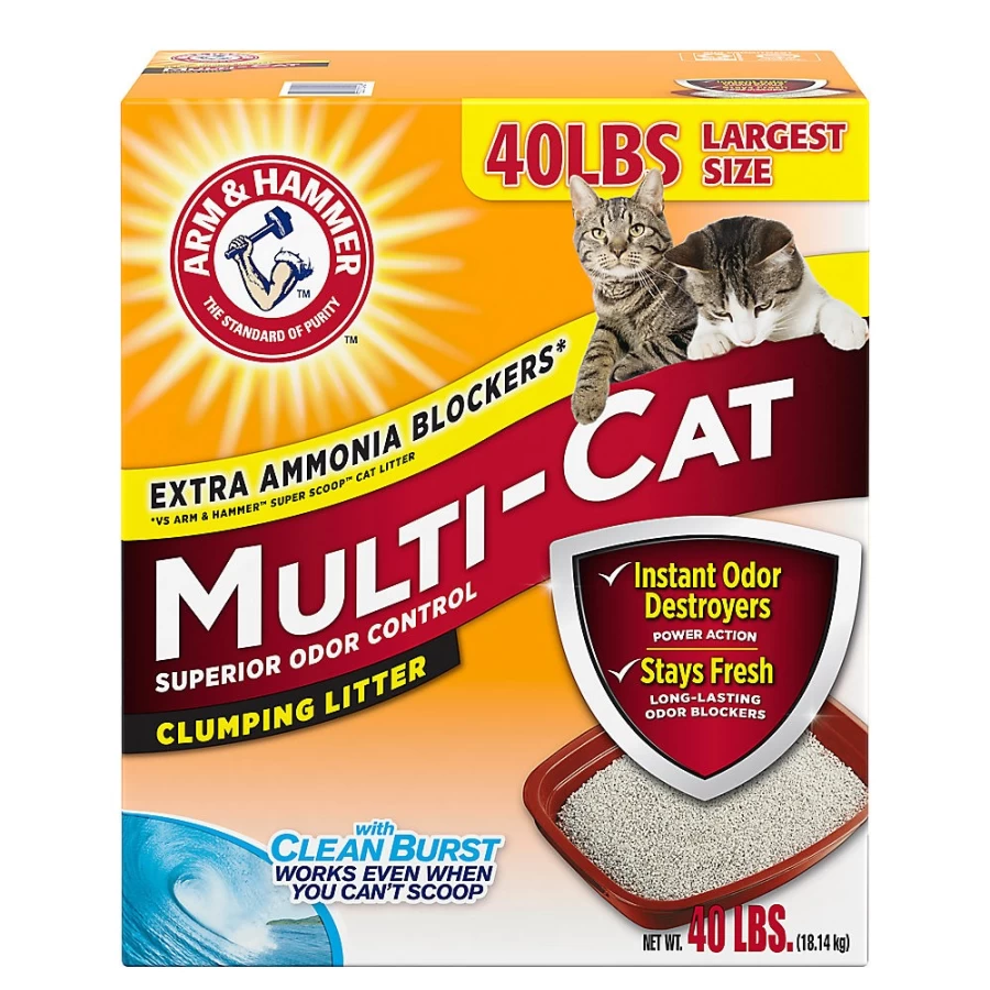 Arm & Hammer™ Clump & Seal Multi-Cat Clumping Clay Litter | PetSmart