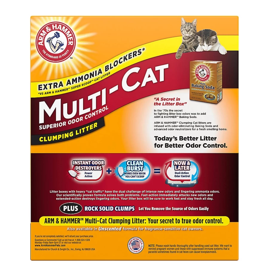 Arm & Hammer™ Clump & Seal Multi-Cat Clumping Clay Litter | PetSmart