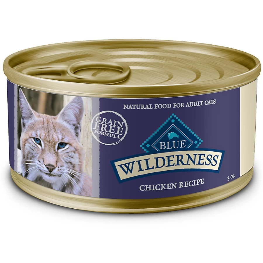 PetSmart Blue Buffalo Wilderness Grain-Free Adult Wet Cat Food, Chicken Recipe for Optimal Feline Nutrition