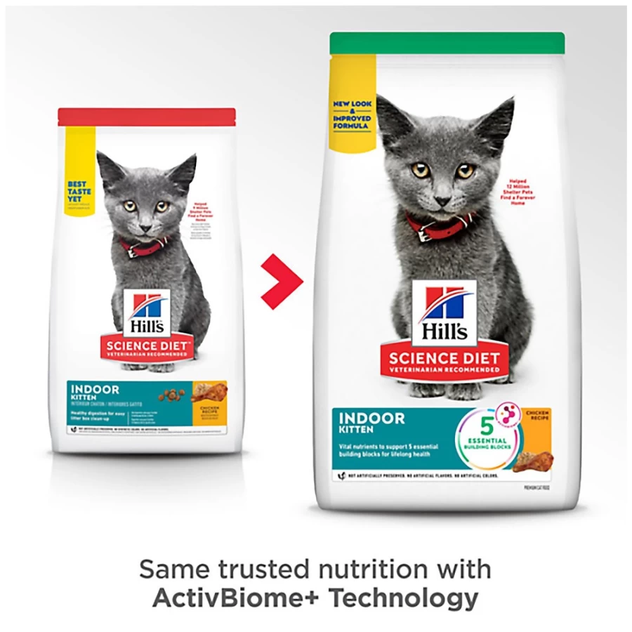 PetSmart Hill's Science Diet Indoor Kitten Dry Cat Food - Chicken Recipe for Healthy Growth