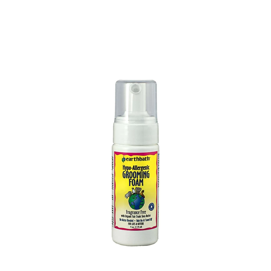 PetSmart Earthbath Hypoallergenic Fragrance-Free Cat Grooming Foam for Sensitive Skin