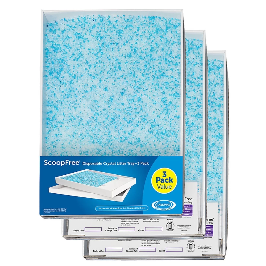 PetSmart ScoopFree Automatic Litter Box Replacement Trays - 3-Pack Disposable Cat Litter Cartridges
