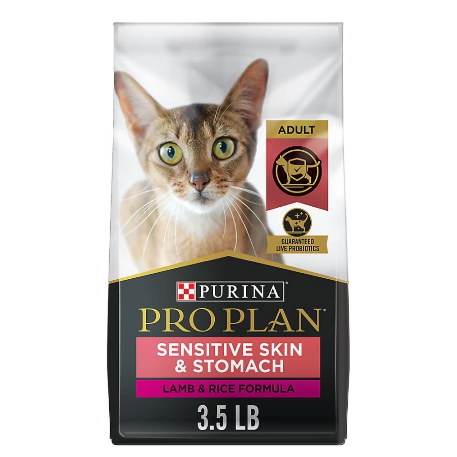 Purina Pro Plan Adult Dry Cat Food - Lamb & Rice Recipe, No Artificial Colors or Flavors | PetSmart