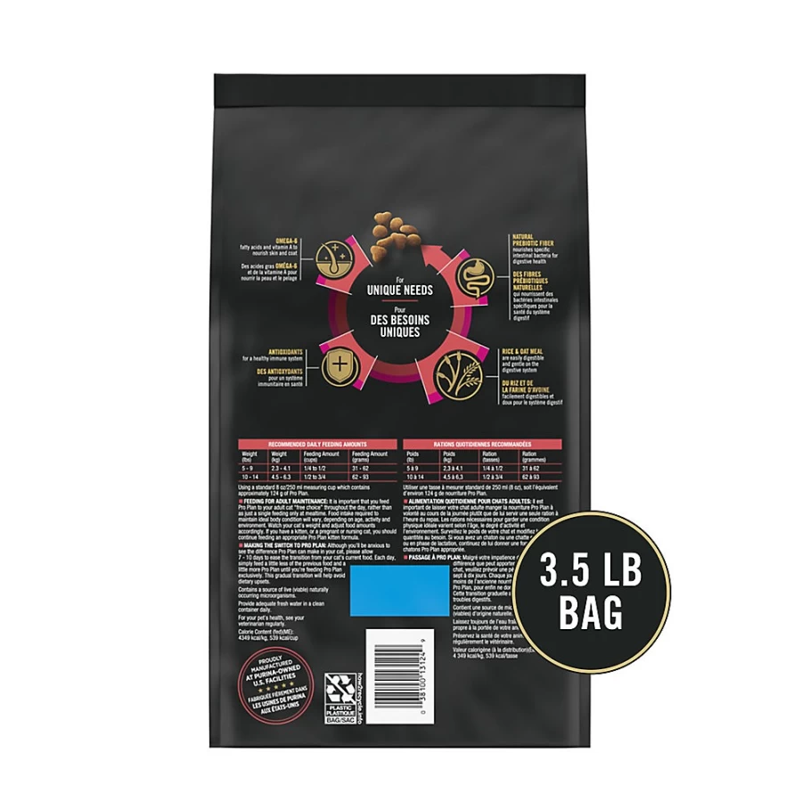 Purina Pro Plan Adult Dry Cat Food - Lamb & Rice Recipe, No Artificial Colors or Flavors | PetSmart