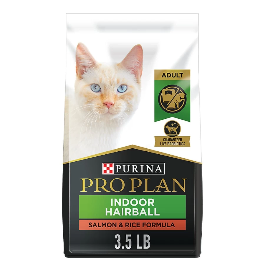 Purina Pro Plan Focus Indoor Adult Dry Cat Food with Salmon & Rice - High Fiber, Vitamins for Indoor Cats | PetSmart