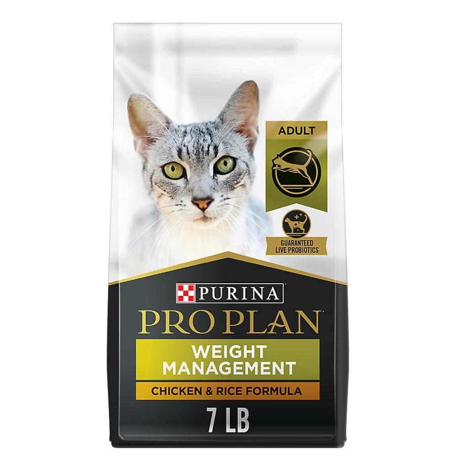 Purina Pro Plan Adult Dry Cat Food - Low Calorie, Chicken & Rice Recipe, No Artificial Colors | PetSmart