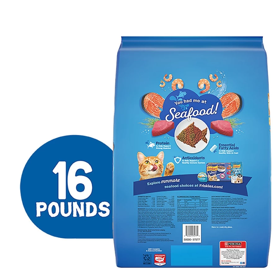 Purina Friskies Seafood Sensations Adult Dry Cat Food with Vitamins | PetSmart