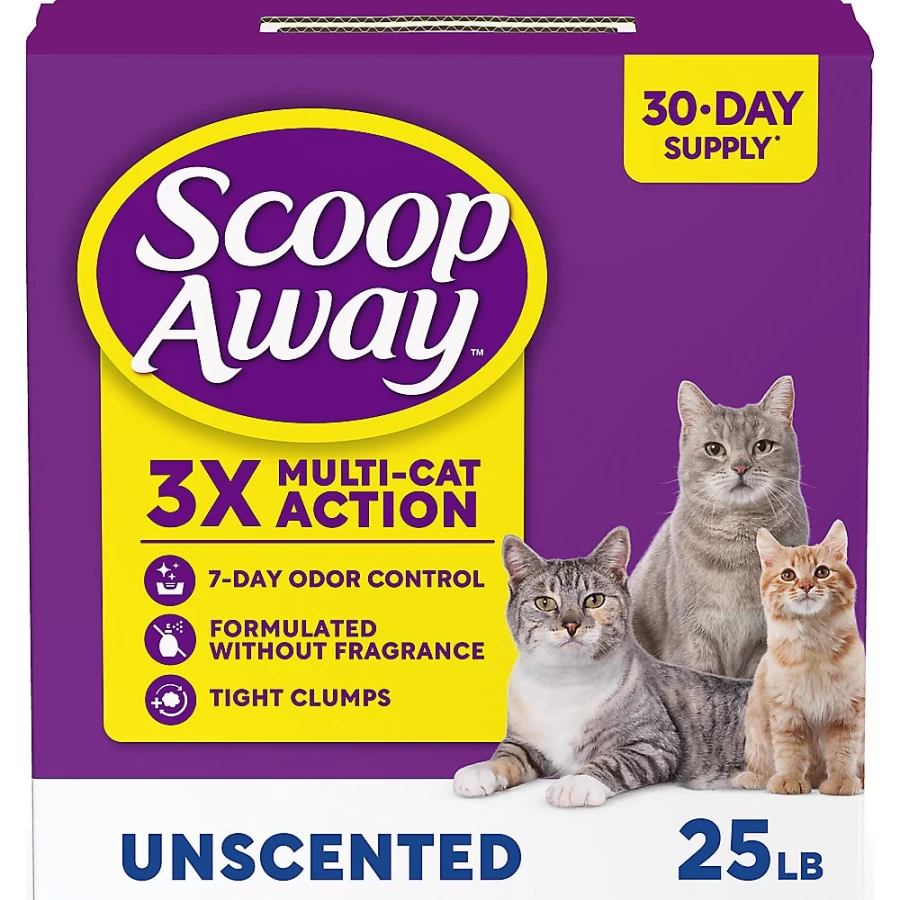 PetSmart Scoop Away Clumping Clay Cat Litter - Unscented, Low Dust, 20 lb