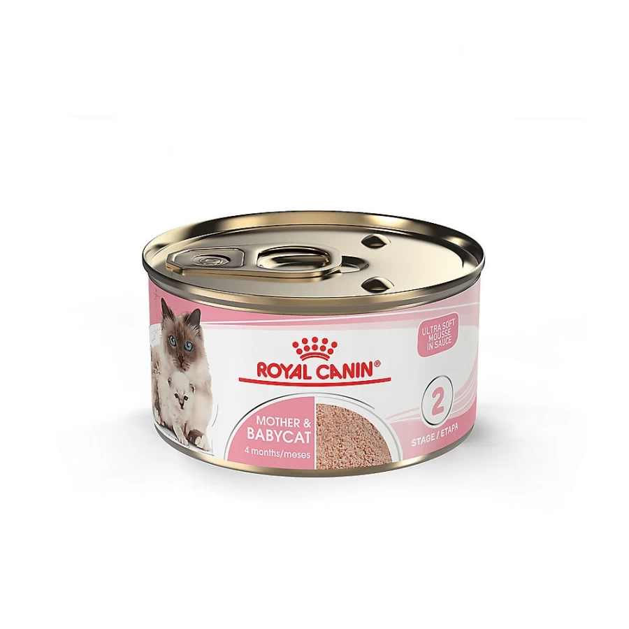 PetSmart Royal Canin Mother & Babycat Ultra Soft Mousse in Sauce Wet Cat Food, 3 oz - High Protein Kitten & Nursing Cat Food