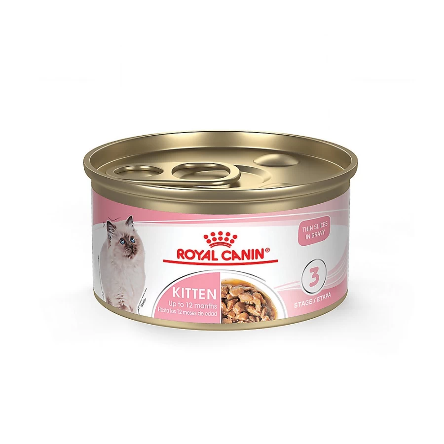 Royal Canin Feline Health Nutrition Kitten Thin Slices in Gravy Wet Cat Food - 3 oz Can | Premium Kitten Food at PetSmart