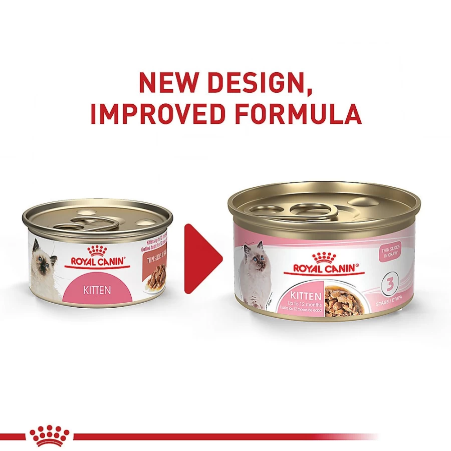 Royal Canin Feline Health Nutrition Kitten Thin Slices in Gravy Wet Cat Food - 3 oz Can | Premium Kitten Food at PetSmart