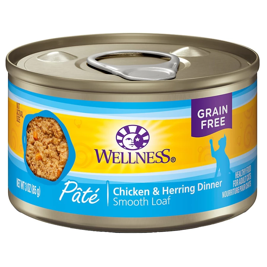 "PetSmart Wellness Complete Health Grain-Free Natural Pate Cat Food for Optimal Feline Nutrition"