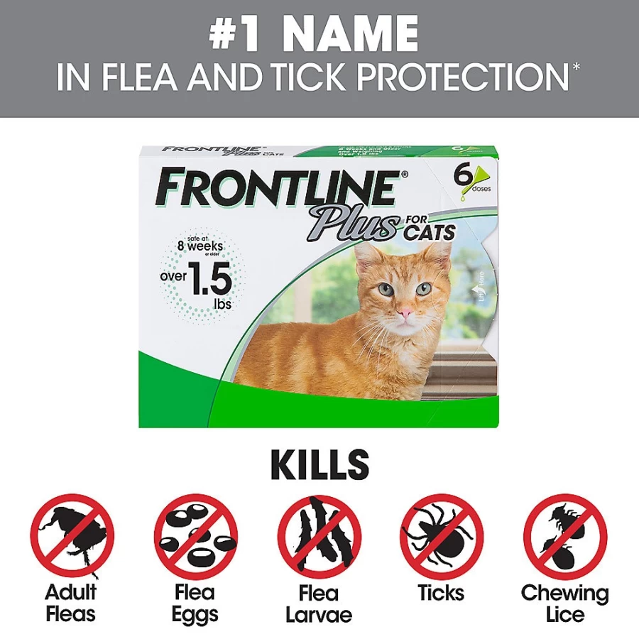 "PetSmart Frontline Plus Flea and Tick Treatment for Cats – Effective Pest Control Solution"