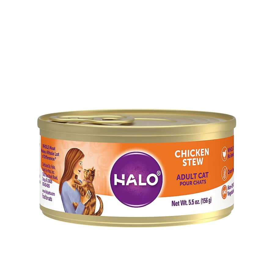 PetSmart HALO Grain Free Adult Cat Food - Natural Chicken Recipe Dry Kibble for Cats
