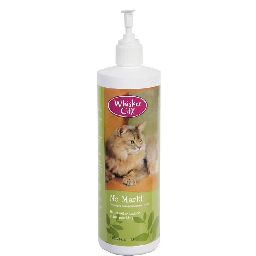 PetSmart Whisker City No Mark! Indoor Cat Urine Deterrent Spray – Stop Cat Peeing with Odor Control Solution for Litter Box Training