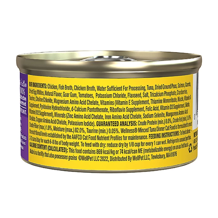 PetSmart Grain-Free Wellness Minced Cat Food - Natural Wet Food for Cats