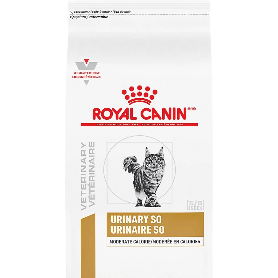 Royal Canin Veterinary Diet Urinary SO Moderate Calorie Dry Cat Food for Adult Cats | PetSmart