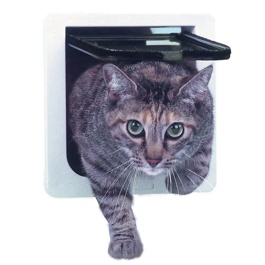 PetSmart 4-Way Adjustable Cat Flap for Doors & Walls – Perfect Pet Entry Solution