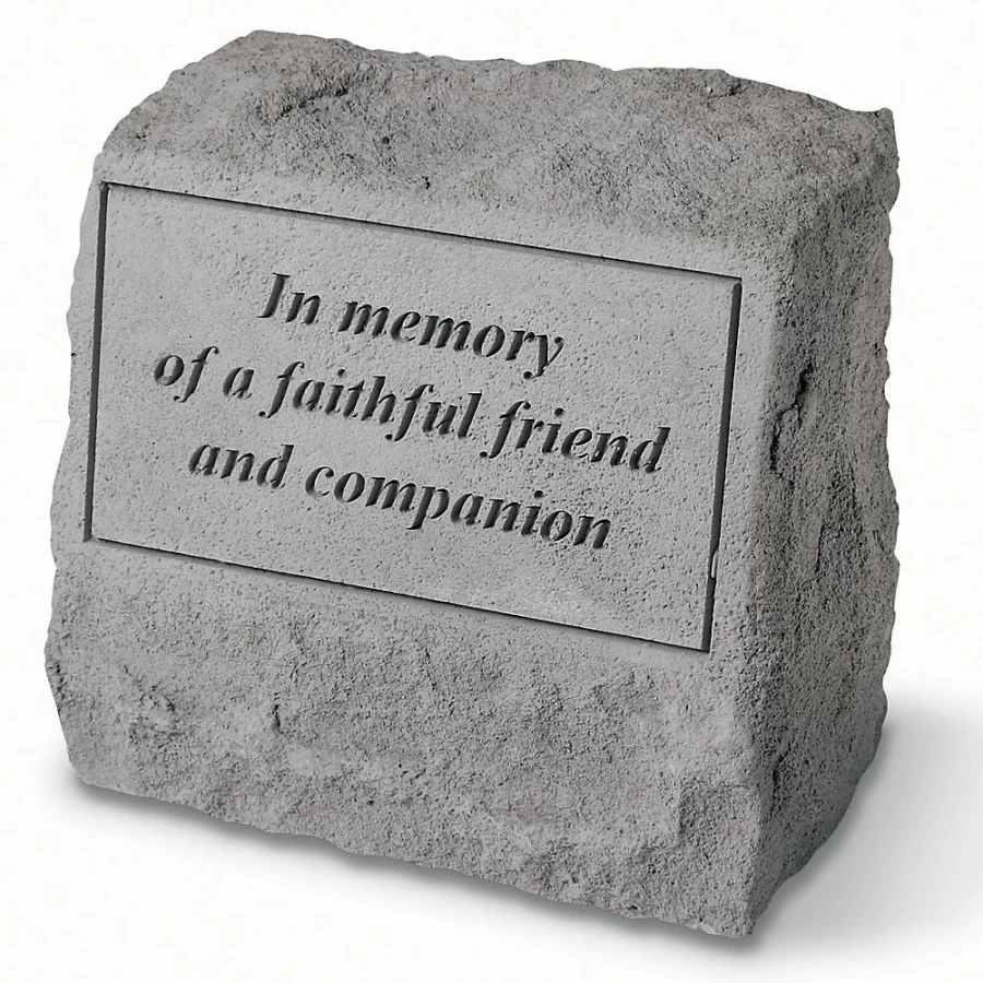 PetSmart Kay Berry Faithful Friend Memorial Stone for Pets – Personalized Pet Grave Marker & Garden Keepsake