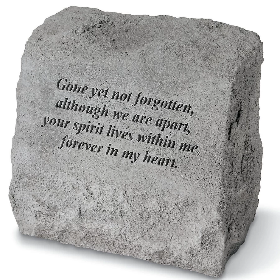 PetSmart Kay Berry Not Forgotten Memorial Stone for Pets with Urn - Honoring Your Beloved Companion