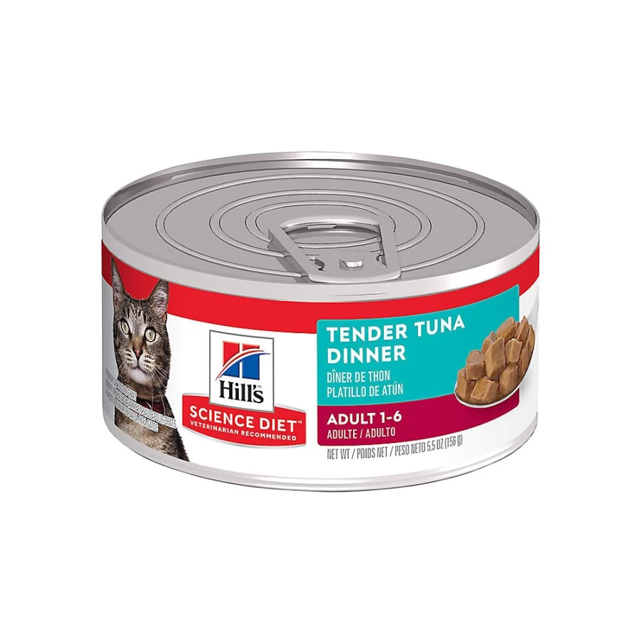 PetSmart Hill's Science Diet Adult Wet Cat Food with Chunks in Gravy, 5.5 oz Can - High Protein, Balanced Nutrition for Cats