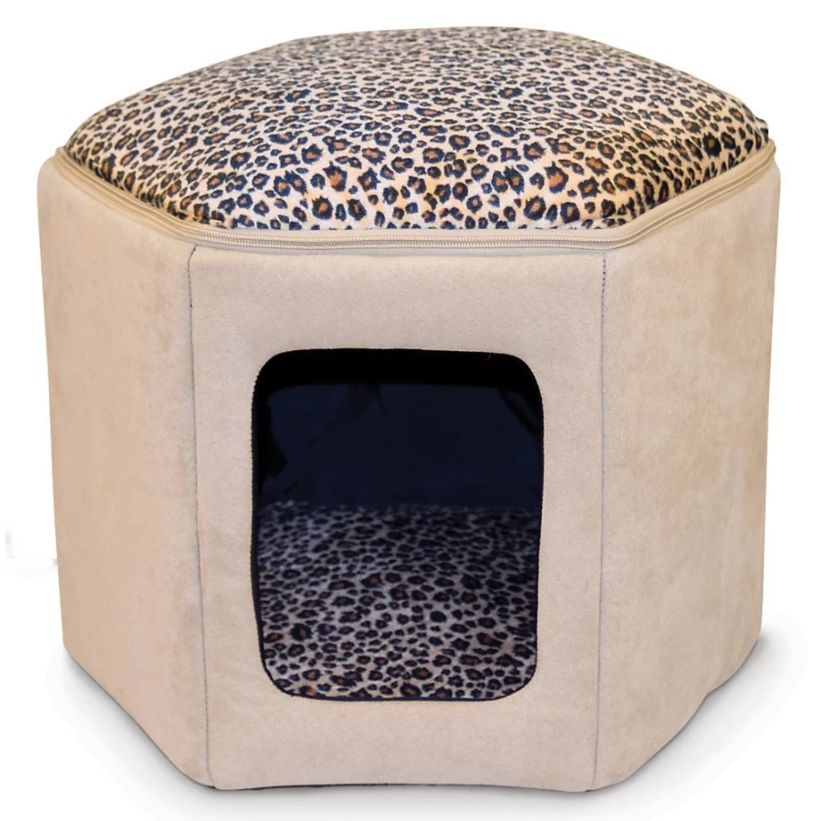PetSmart KH Clubhouse Cat Bed - Cozy & Comfortable Cat House for Indoor Kittens