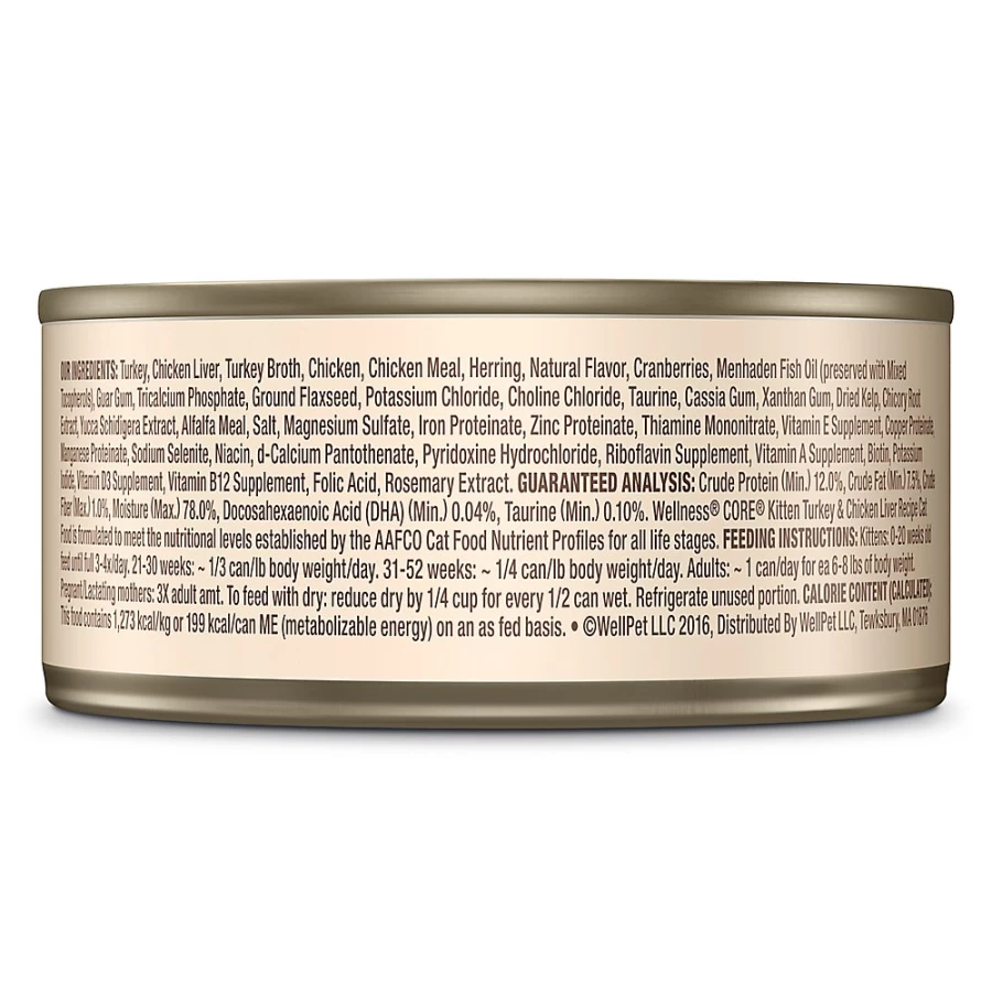 PetSmart Wellness CORE Natural Grain-Free Kitten Food - High Protein Dry Cat Food for Healthy Growth