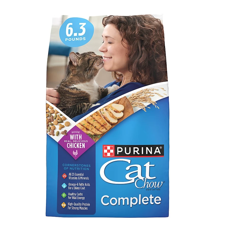 Purina Cat Chow Complete Dry Cat Food - Chicken Flavor with Real Meat & Essential Vitamins for All Life Stages | PetSmart