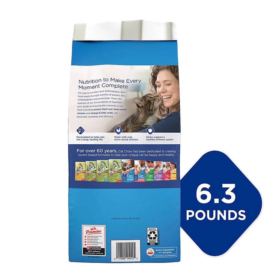 Purina Cat Chow Complete Dry Cat Food - Chicken Flavor with Real Meat & Essential Vitamins for All Life Stages | PetSmart