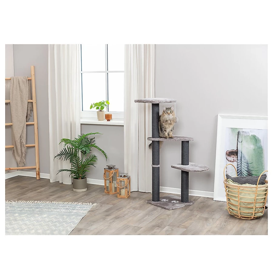PetSmart Trixie Altea 46-Inch Cat Tree with Perches and Scratching Posts, Gray